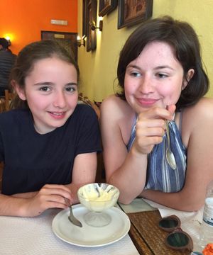 Back in our favourite lunchtime cafe in Faro at Gengibre E Canela in Faro