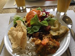 Main dish at Gengibre E Canela in Faro