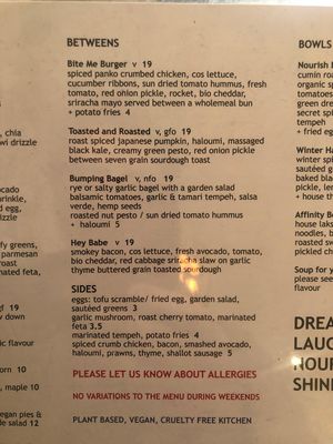 Menu 2 at Heal.Thy Self Co in Yarraville