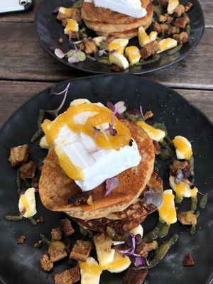 The Banana Pancakes (on specials board) at Heal.Thy Self Co in Yarraville