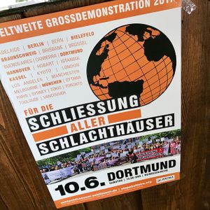 poster at Vegansky in Dortmund