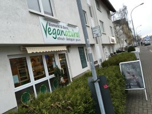 outside at Veganatural in Giessen