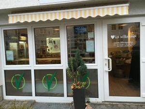 outside at Veganatural in Giessen