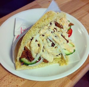 Vöner (vegan döner) with seitan at Veganatural in Giessen