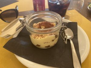 Vegan Tiramisu  at Origano Trevi in Rome