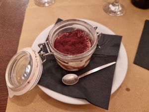 Tiramisu vegano at Origano Trevi in Rome