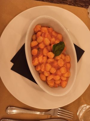 Vegan Ginnochi at Origano Trevi in Rome