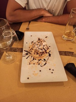Thousand leaves dessert at Origano Trevi in Rome