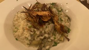 Risotto  at Origano Trevi in Rome