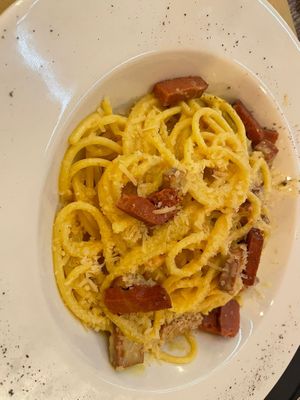 Amatriciana Vegan  at Origano Trevi in Rome