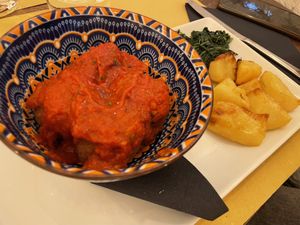 Polpette veg  at Origano Trevi in Rome