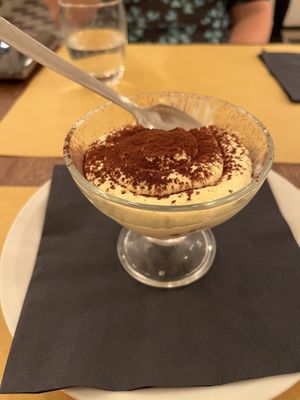 Vegan tiramisu   at Origano Trevi in Rome