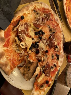 Vegan Capricosa Pizza  at Origano Trevi in Rome