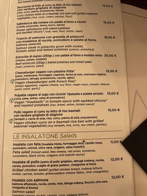 Options   at Origano Trevi in Rome