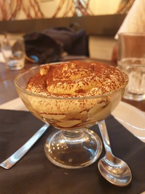 Tiramisu €7.00 at Origano Trevi in Rome