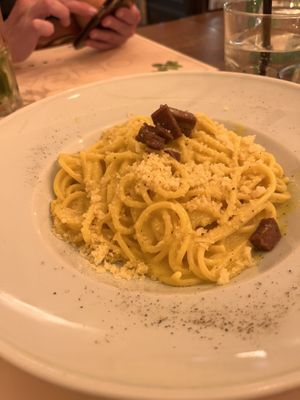 Carbonara 🤤  at Origano Trevi in Rome