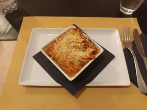 Lasagne at Origano Trevi in Rome