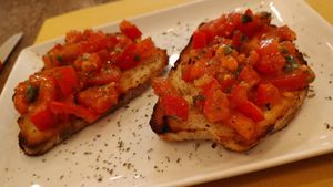 Bruschetta at Origano Trevi in Rome