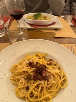 Carbonara vegana  at Origano Trevi in Rome