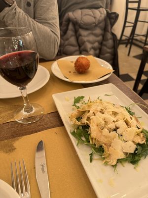 Carpaccio of artichoke   at Origano Trevi in Rome