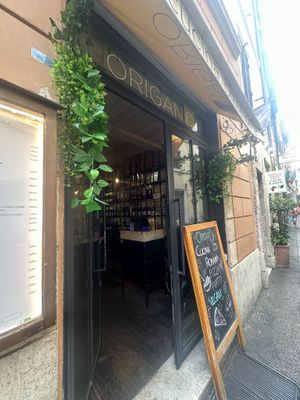 street entrancee  at Origano Trevi in Rome