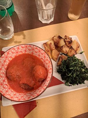 Polpetta at Origano Trevi in Rome