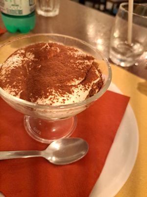 Tiramisu at Origano Trevi in Rome