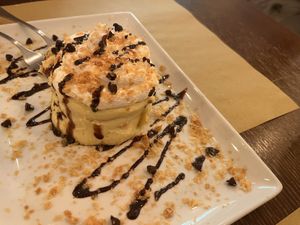 vegan “thousand leaves” dessert  at Origano Trevi in Rome