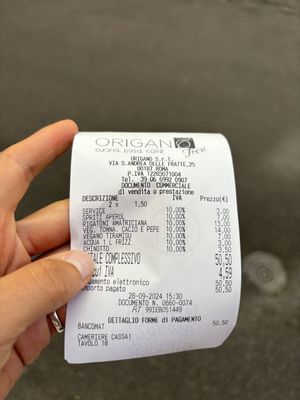   at Origano Trevi in Rome