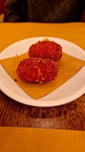 Vegan suppli at Origano Trevi in Rome