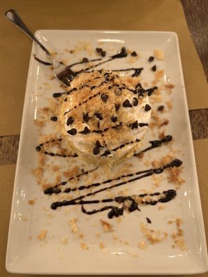 vegan thousand leaves cake with vegan custard cream  at Origano Trevi in Rome