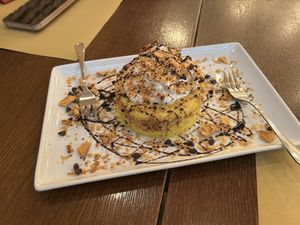 dessert cake, good for sharing!  at Origano Trevi in Rome