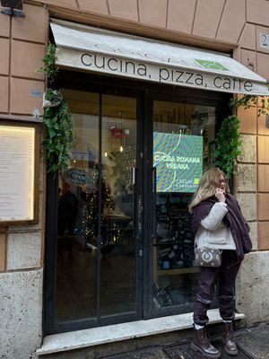 The other entrance  at Origano Trevi in Rome