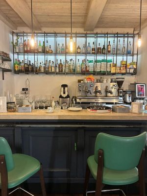 Bar view  at Origano Trevi in Rome