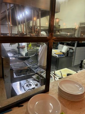 Kitchen   at Origano Trevi in Rome