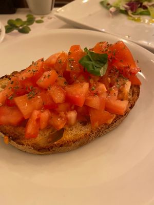 Bruschetta  at Origano Trevi in Rome
