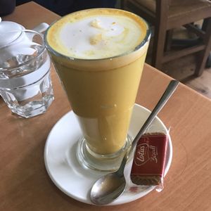 golden milk at The Green Kitchen in St Albans