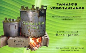 Vegan ITal Tamales  at Ital-Alimento Natural in Bogota