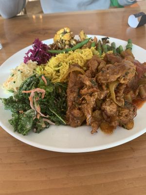 Indian buffet at Jungle Cafe in Brooklyn