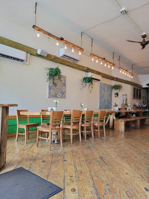 Interior at Jungle Cafe in Brooklyn