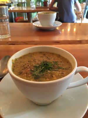 Lentil Soup at Jungle Cafe in Brooklyn