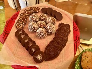 Moonlight Chocolates and Walnut Date Bites at Jungle Cafe in Brooklyn