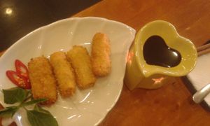 Fruit Spring Rolls at Phuong Mai Vegetarian Restaurant in Ho Chi Minh City