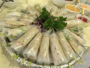 Spring Rolls at Phuong Mai Vegetarian Restaurant in Ho Chi Minh City