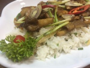 Ginger Fried Rice at Phuong Mai Vegetarian Restaurant in Ho Chi Minh City