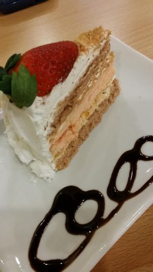 cake at Veggie Frenz Vegan Cafe in Penang