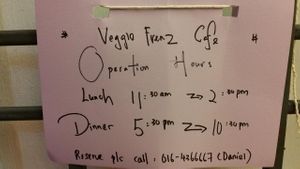 deco at Veggie Frenz Vegan Cafe in Penang