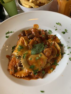 Ravioli  at Licchio's Bar in Taormina