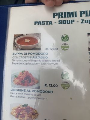 Menu 3  at Licchio's Bar in Taormina