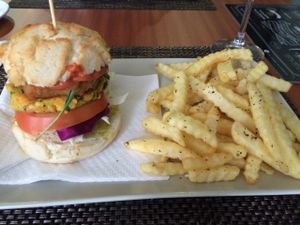 Vegan Burguer at Black Mamba Burgers and Records in Porto